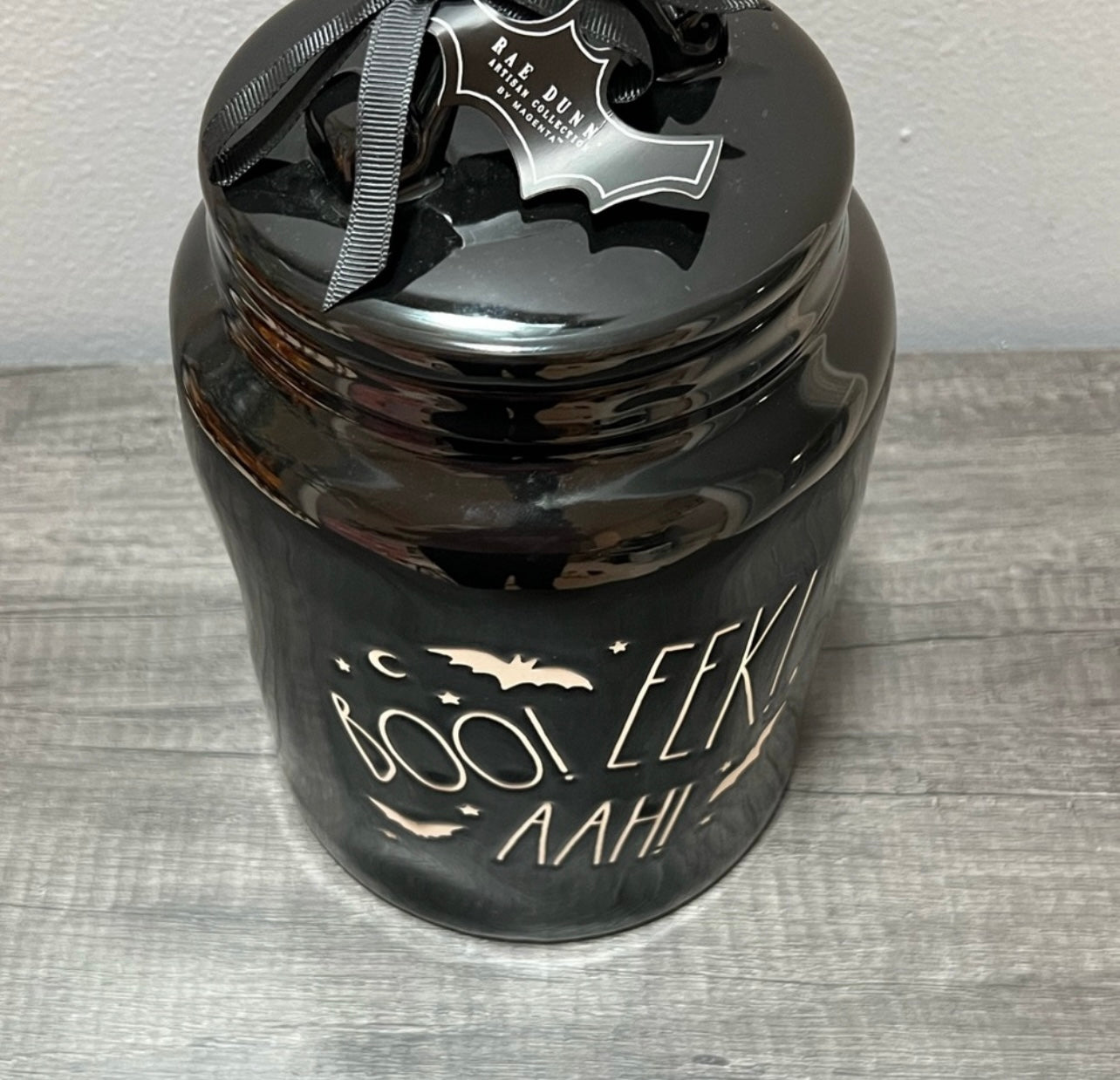 🎃Rae Dunn Halloween canister- Boo!Eek!Aah! 🦇