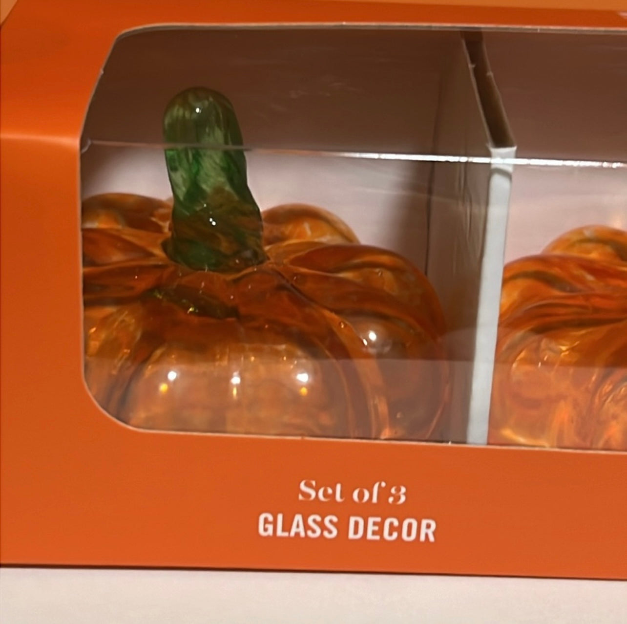 Set of 3 Glass Pumpkins – Martha Stewart Fall Décor