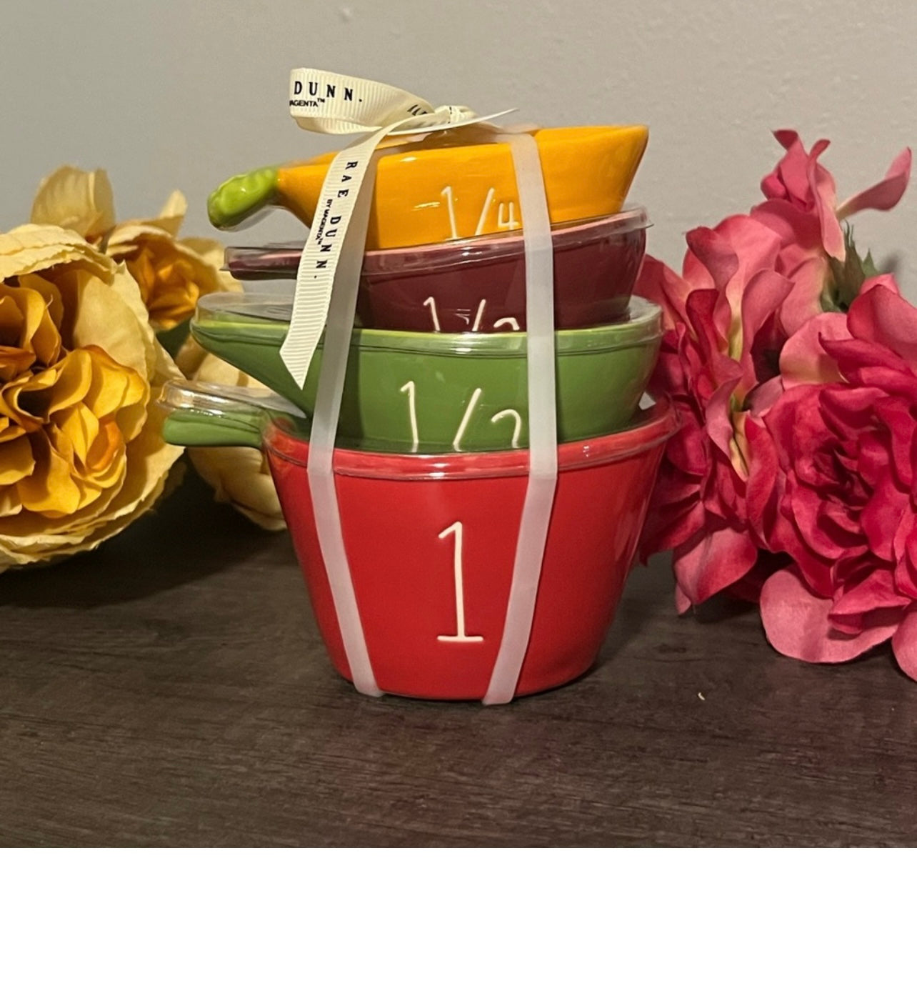 {colorful measuring cups } — Rae Dunn {Collection/St