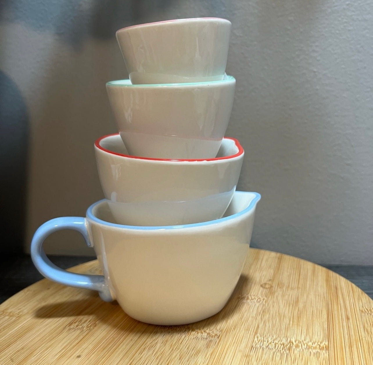 Alice in Wonderland Ceramic Measuring Cups Set – 4 Pieces