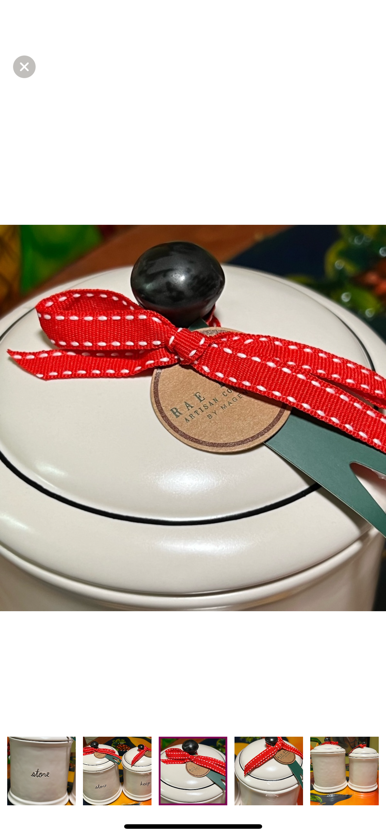 Rae Dunn food storage/ set of two canisters