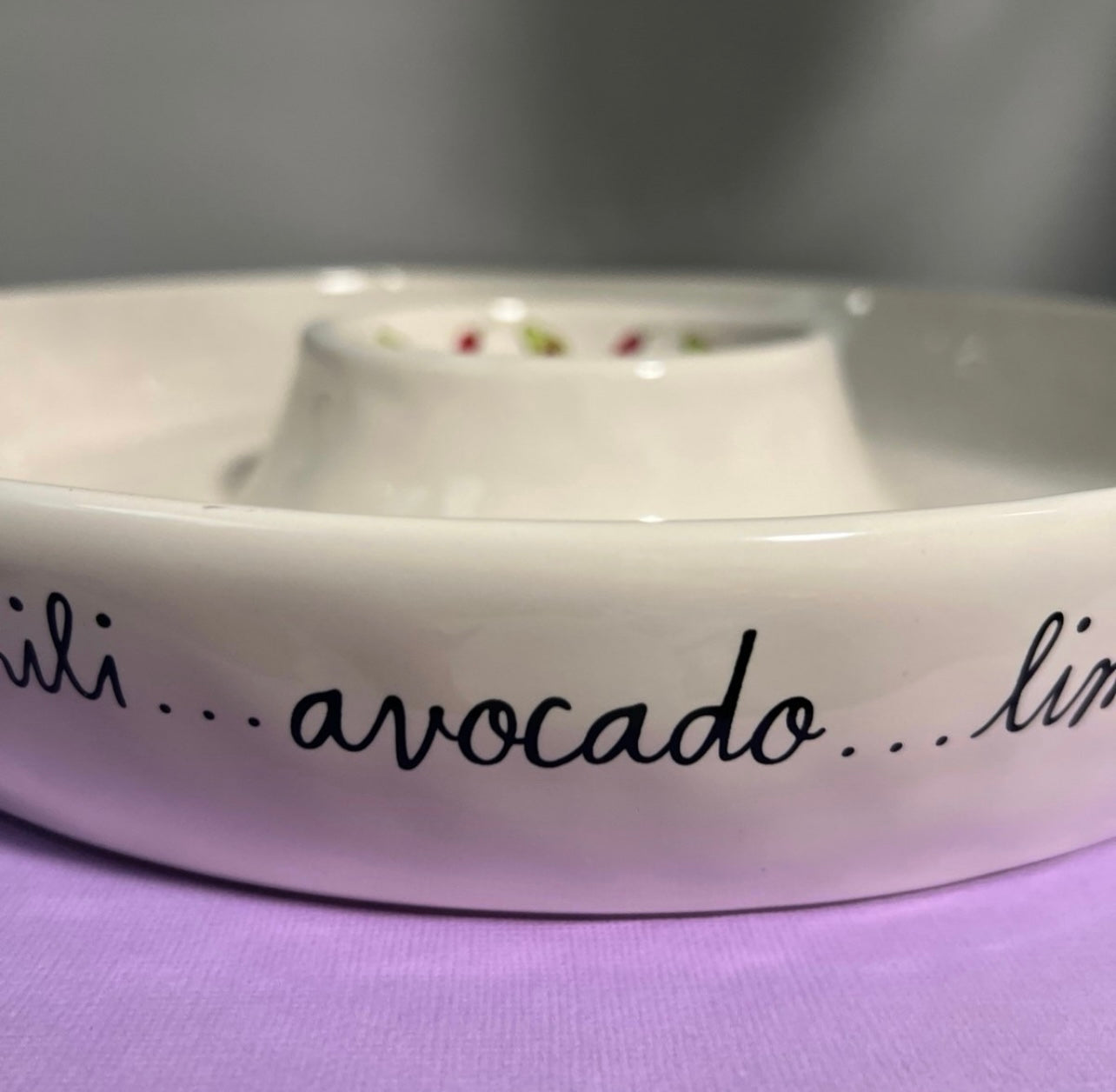 Rae Dunn Artisan Collection Serving Dish - Lime, Cilantro, Tomato - Collector's Piece