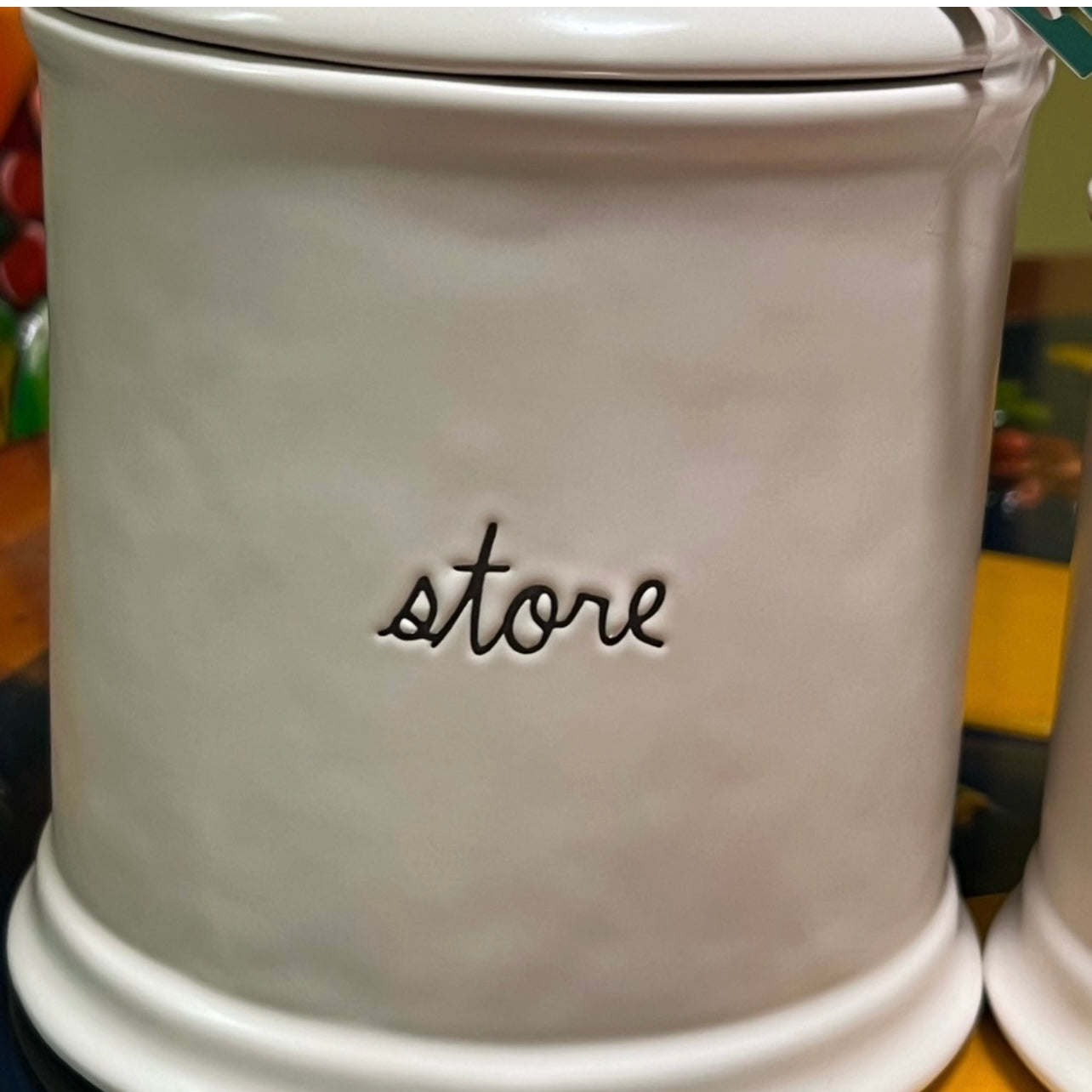 Rae Dunn food storage/ set of two canisters