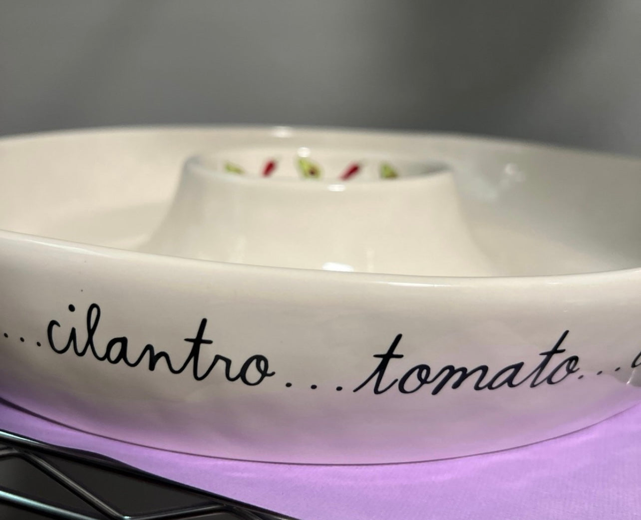 Rae Dunn Artisan Collection Serving Dish - Lime, Cilantro, Tomato - Collector's Piece